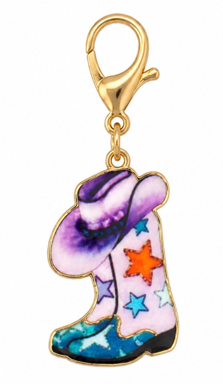 Star Boots Clip Keychain
