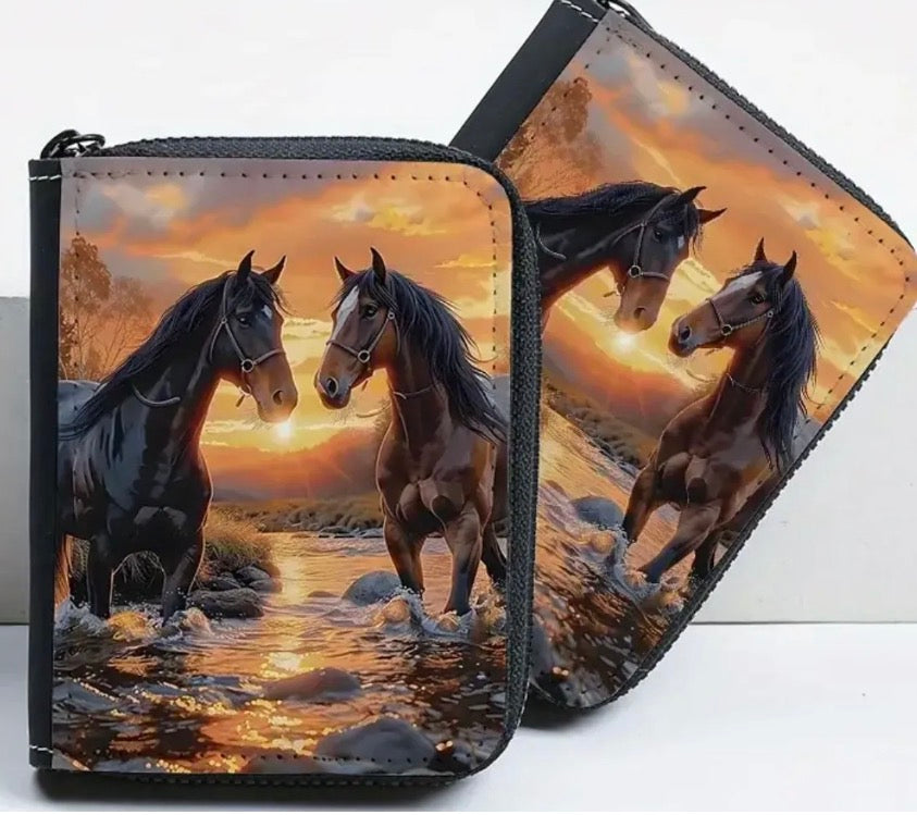 Sunset Horse Wallet