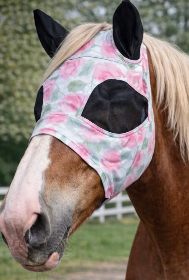 Floral Draft Fly Mask