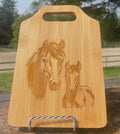 Mare And Foal Cutting Board Large
