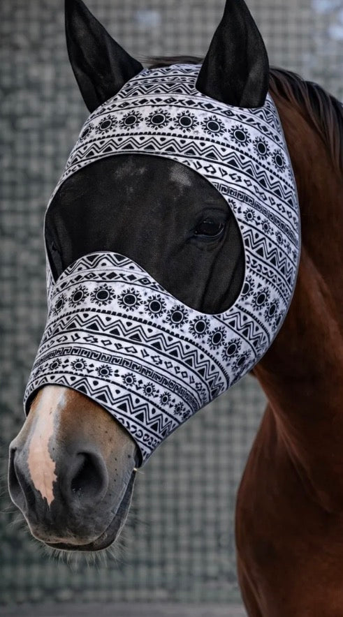 Black White Fly Mask