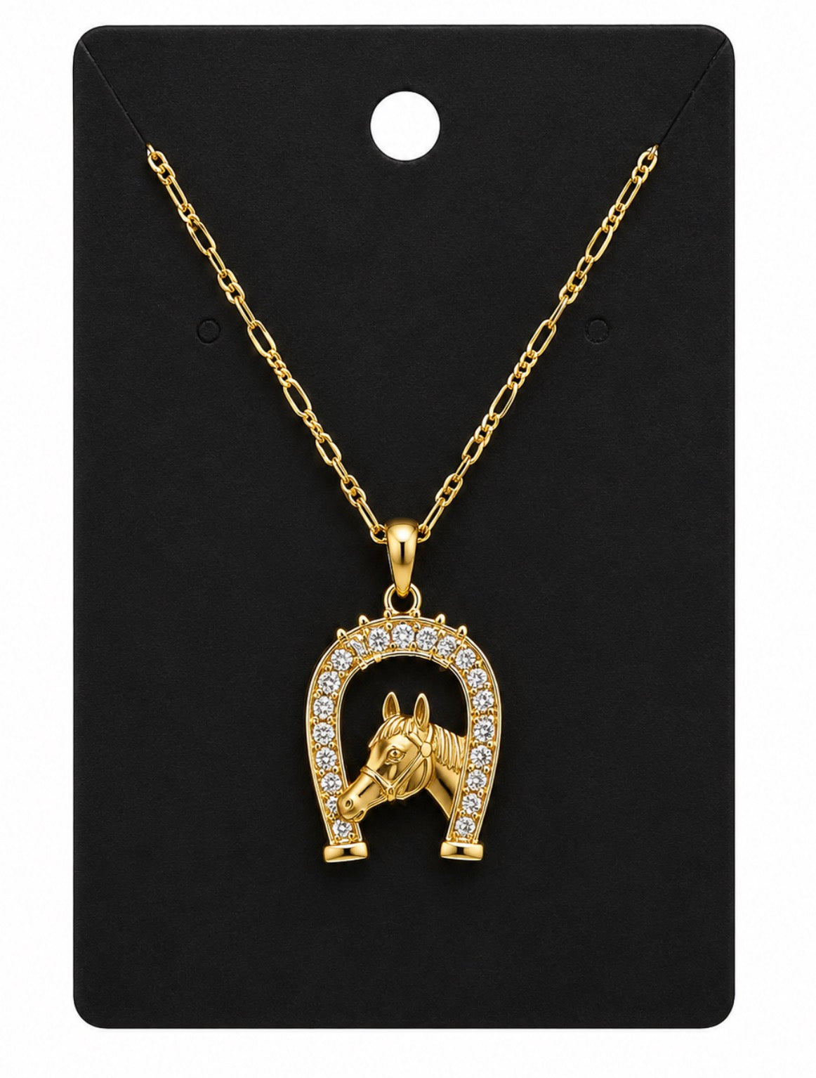 Sparkly Horse Head Necklace
