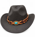 Belted Cowboy Hat Black