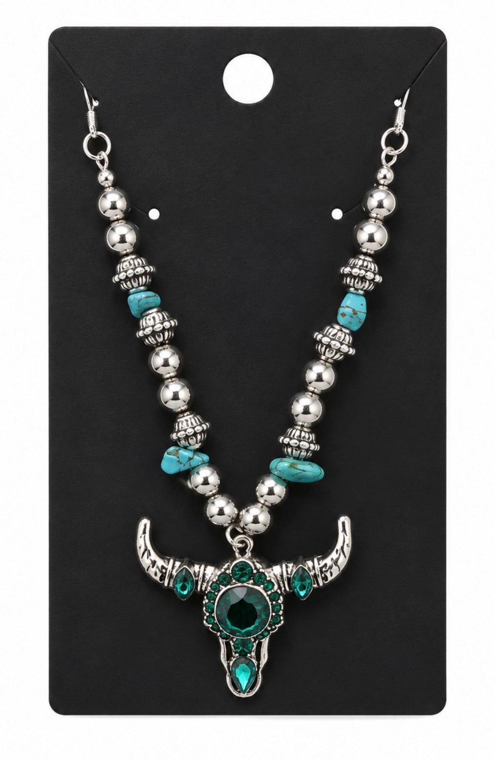 Green Skull Necklace