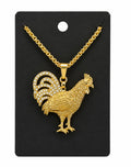 Gold Rooster Necklace
