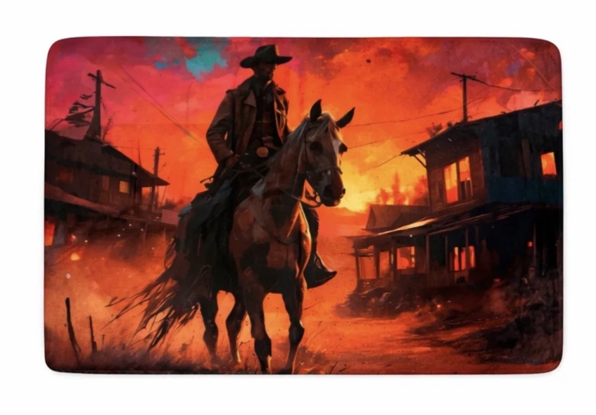 Western Town Rug