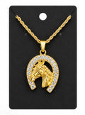 Horse Head Sparkly Necklace