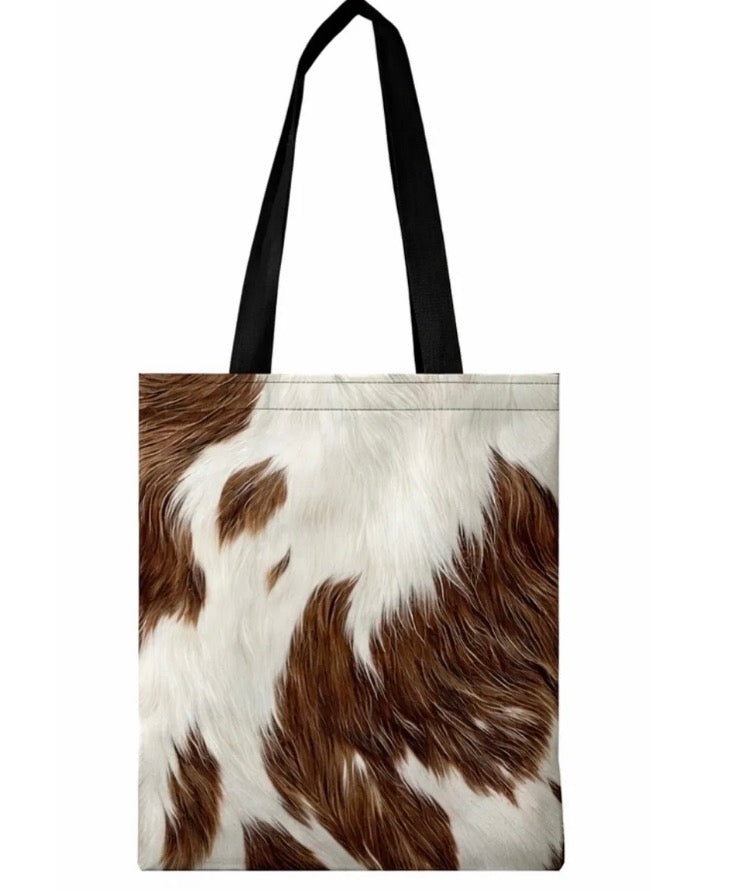 Cow Print Tote