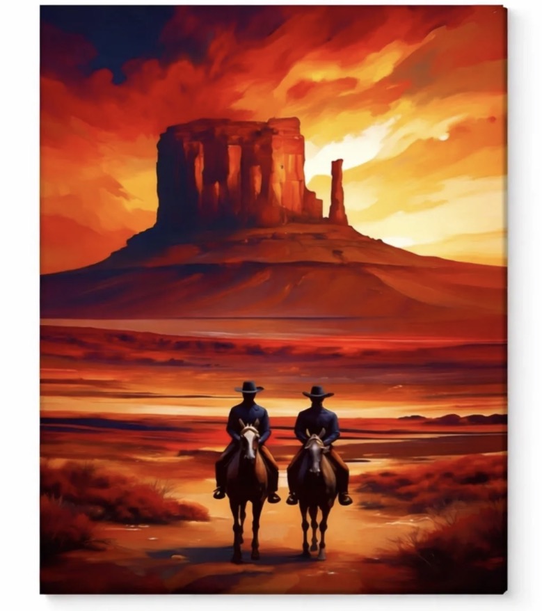 Western Horse Canvas