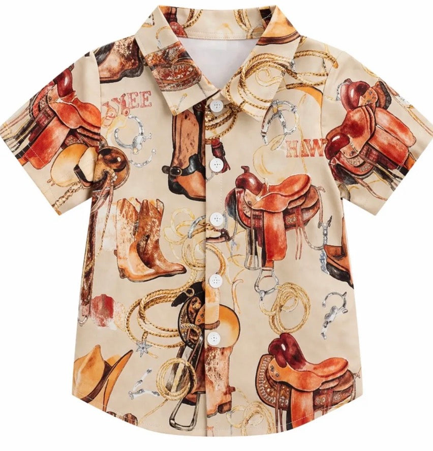 Boys Western Dress Shirt