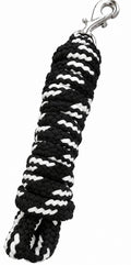 10 foot black/white lead rope