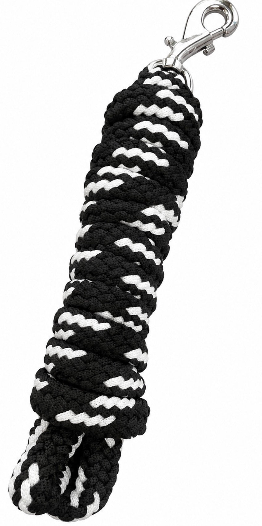 10 foot black/white lead rope