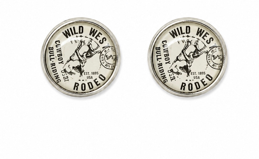 Stud compass earrings
