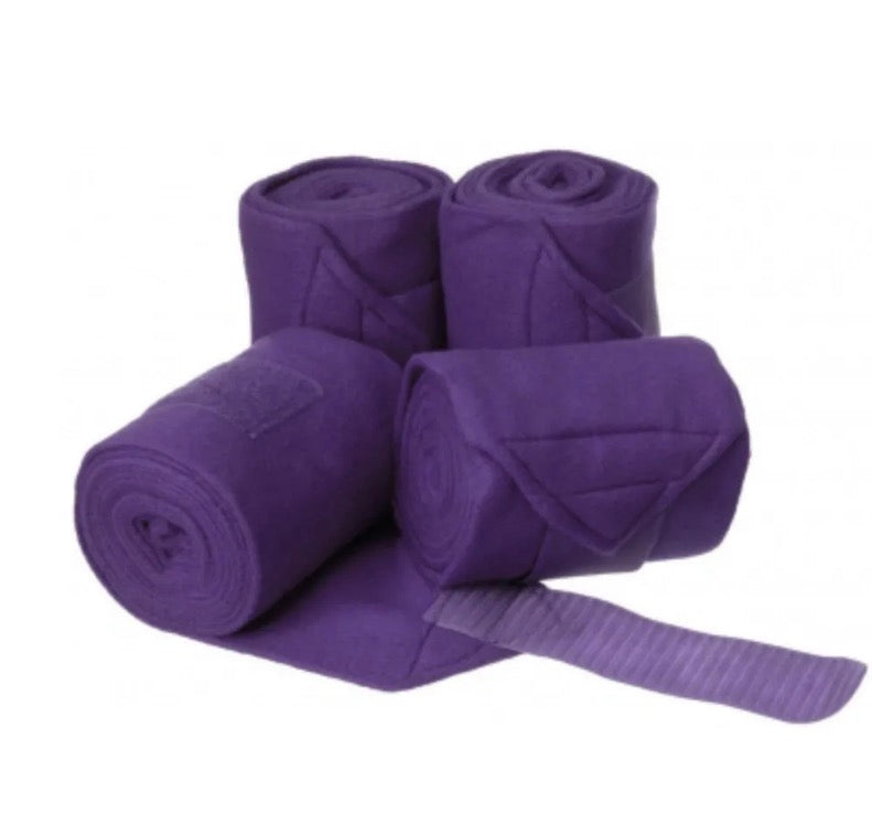 Mini Horse Set 4 Purple Polo Wraps
