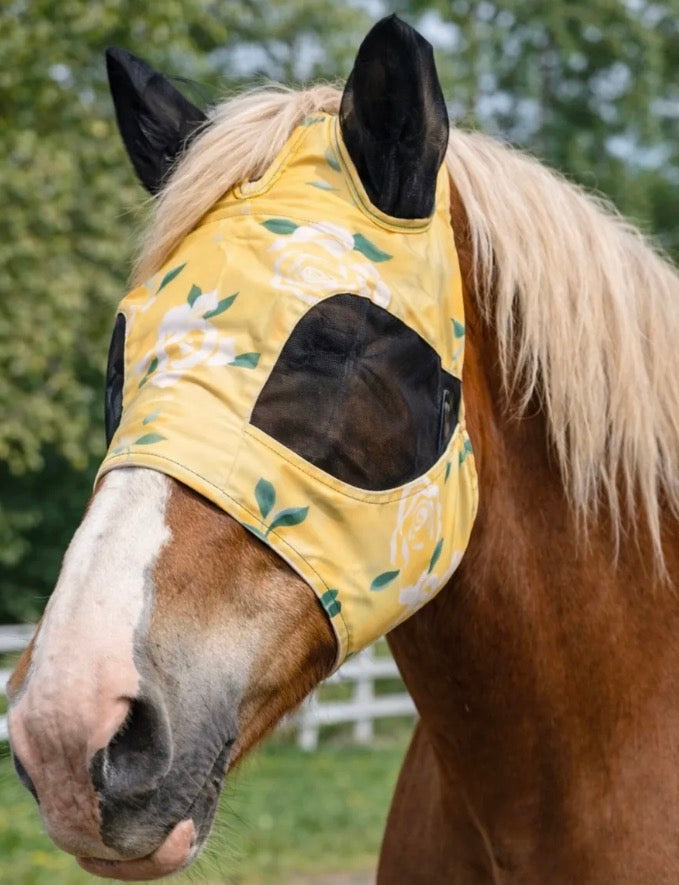 Yellow Draft Fly Mask