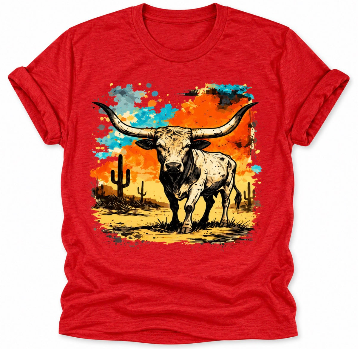 Red Western Tee