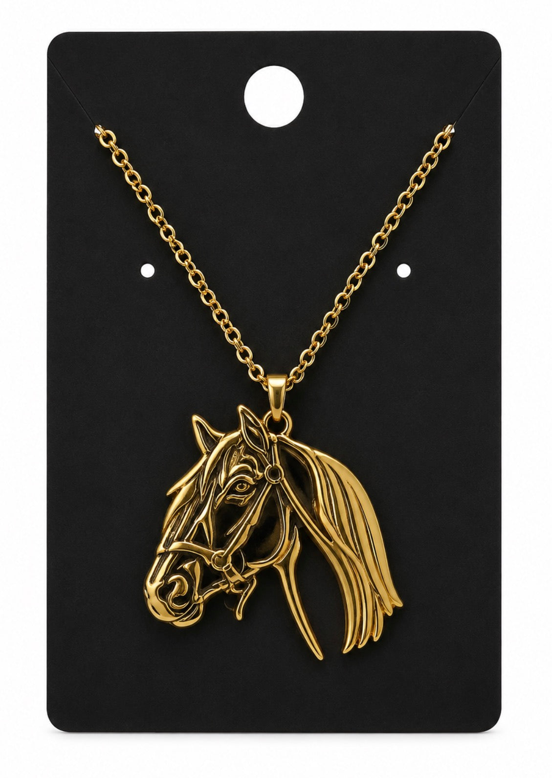 Gold Horse Head