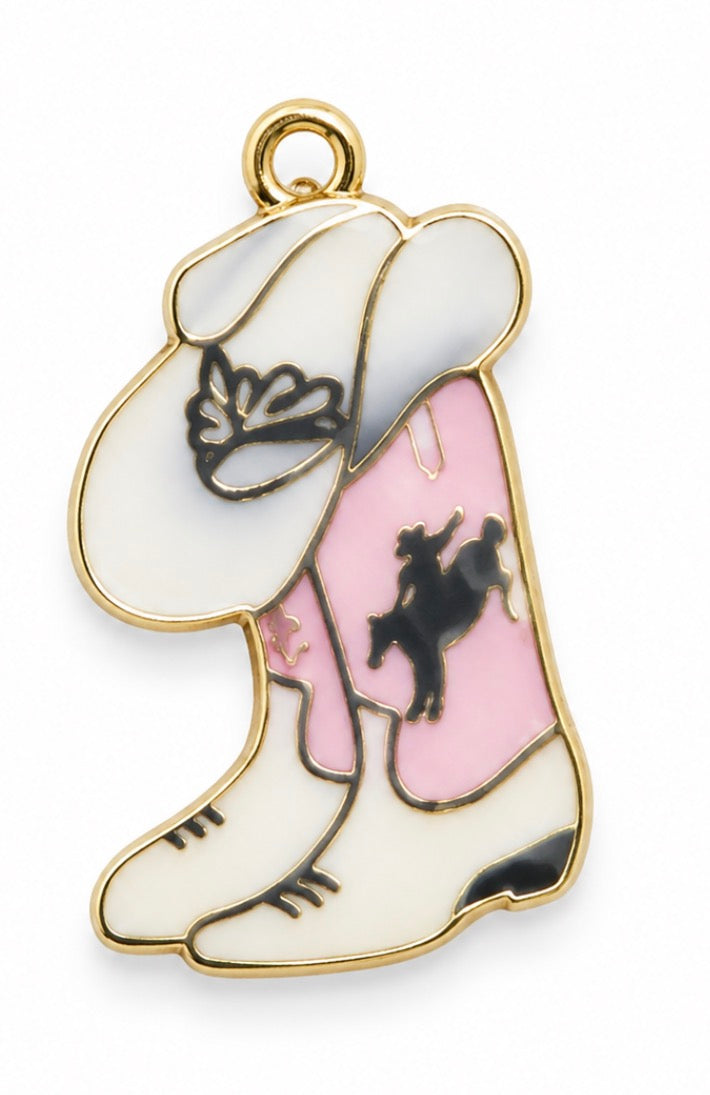 Bucking horse clip keychain