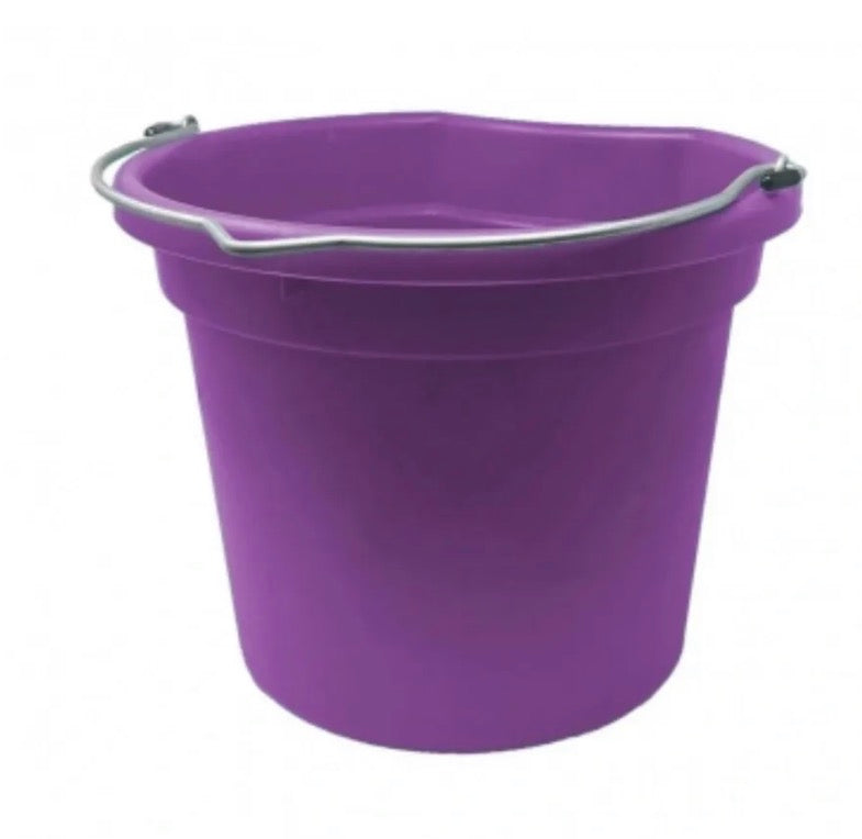 Purple 20 QT Flat Back Bucket