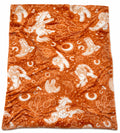 Orange Rodeo Baby Blanket