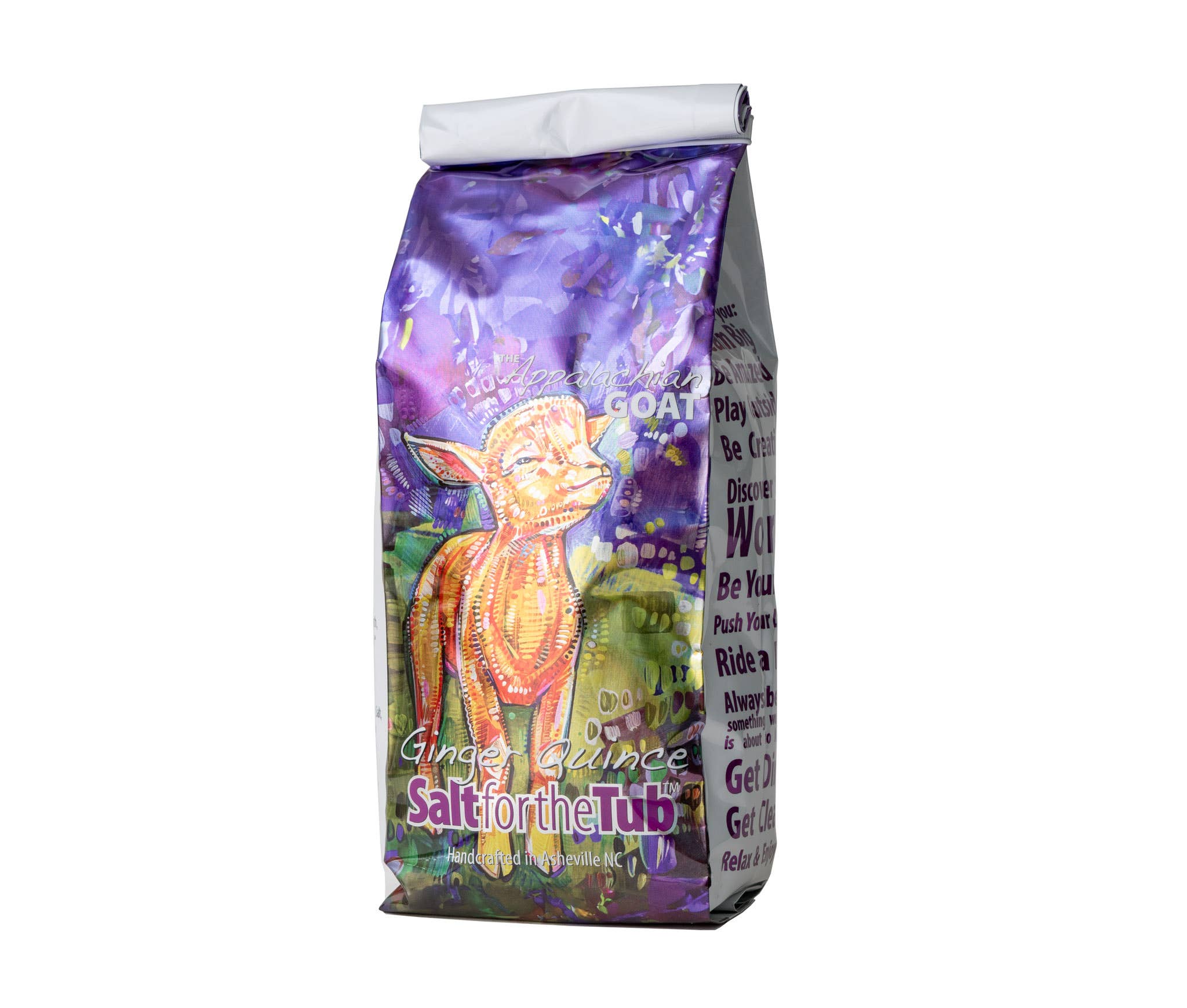 Ginger Quince Goats Milk Salts - NEW Baby Goat Packaging