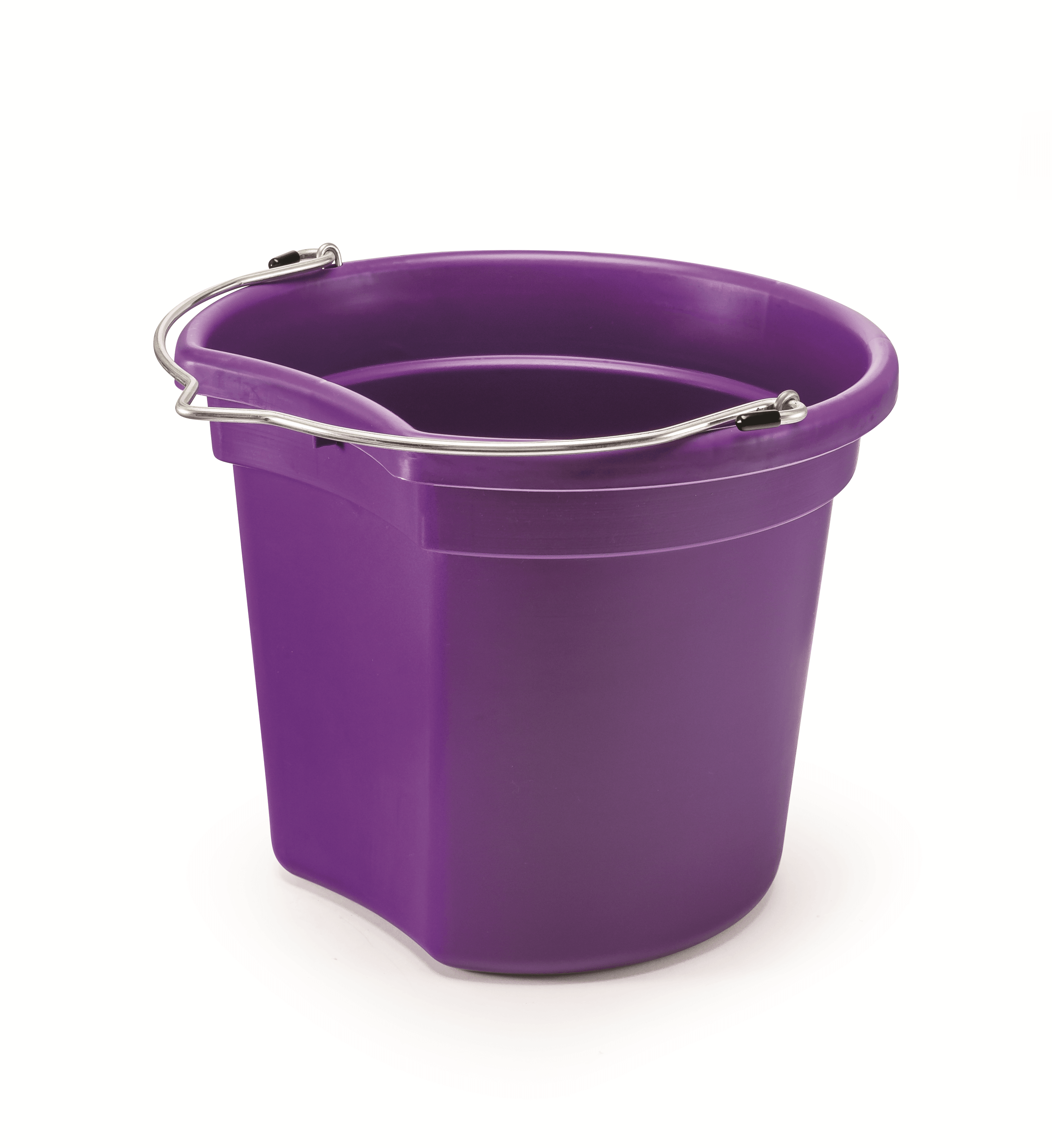 KD-120E 18 Qt. Flat Back Silver Line Bucket