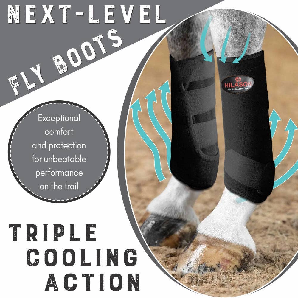 L M S Hilason Horse Front Rear Hind Leg Sport Boots Set of 4 Purple